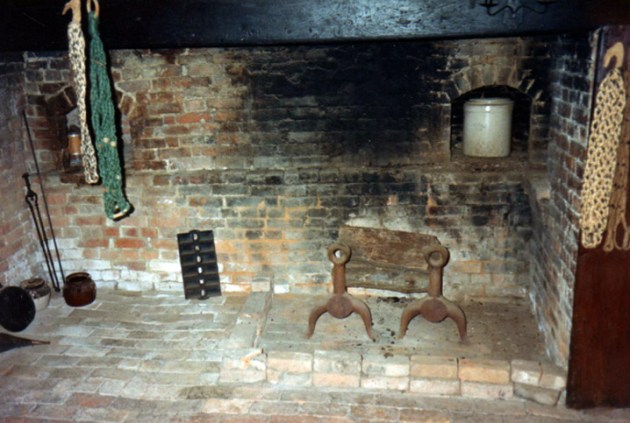 large fireplace at 86 Howlett St., Topsfield MA